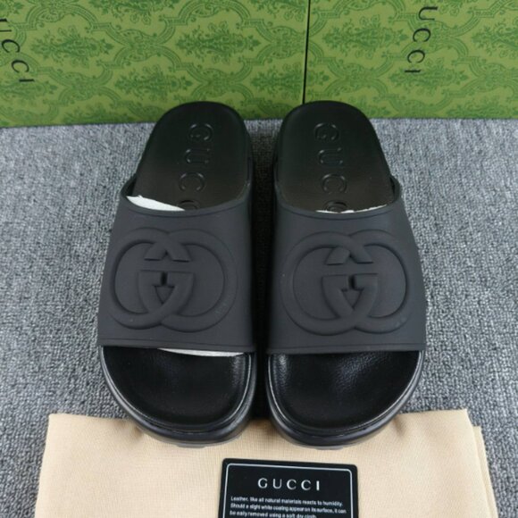 Gucci Women‘s Black interlock G Platform Sandals - Picture 1 of 5